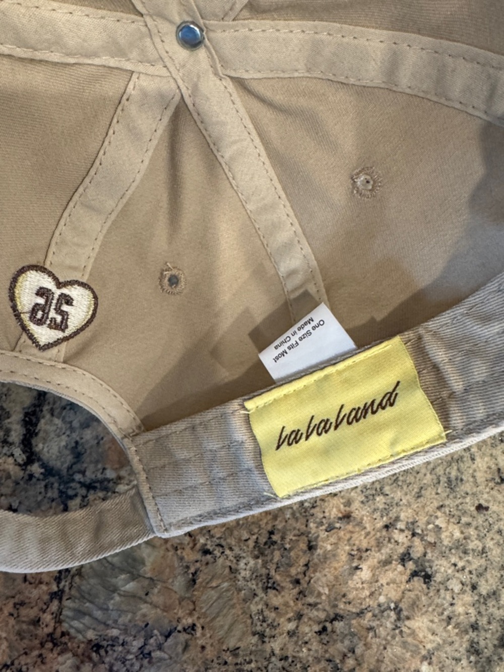 LALALAND Embroidered Baseball Cap - Beige - Picture 6 of 6